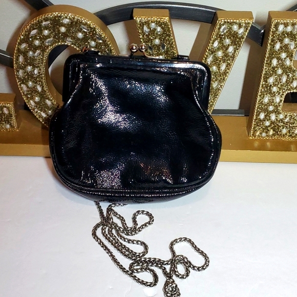Brighton Mini Rosie Patent Leather Large Coin Purse Crossbody - Picture 3 of 10